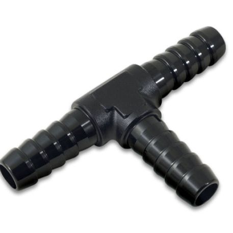 Vibrant 1/8in Barbed Tee Adapter- Black Anodized