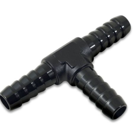 Vibrant 3/16in Barbed Tee Adapter - Black Anodized-Fittings-Vibrant-VIB11424-SMINKpower Performance Parts