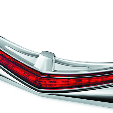 Kuryakyn L.E.D. Rear Fender Tip 12-17 GL1800 Chrome Red Lens