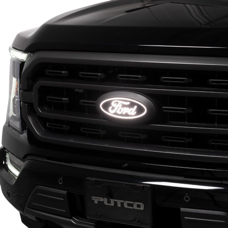 Putco 2023 Ford F-150 Front Luminix Ford LED Emblem - w/Camera CutOut w/o Spray Washer-Light Bars & Cubes-Putco-PUT92606-SMINKpower Performance Parts