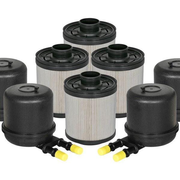 aFe Pro GUARD D2 Fuel Filter 11-17 Ford Diesel Trucks V8 6.7L (td) (4 Pack)