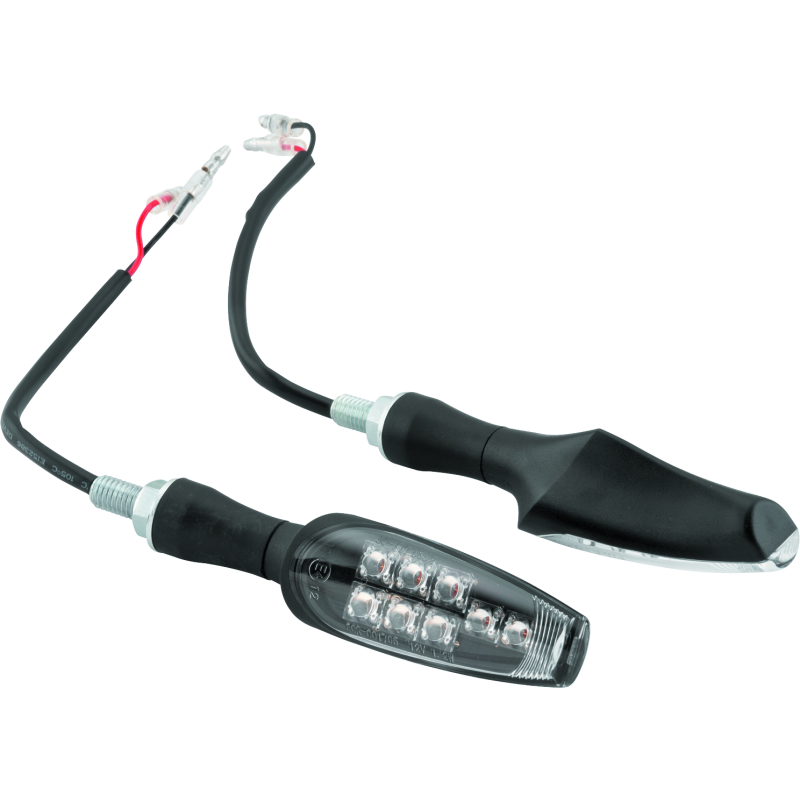 BikeMaster 8 Led Turnsignals Pair - Black