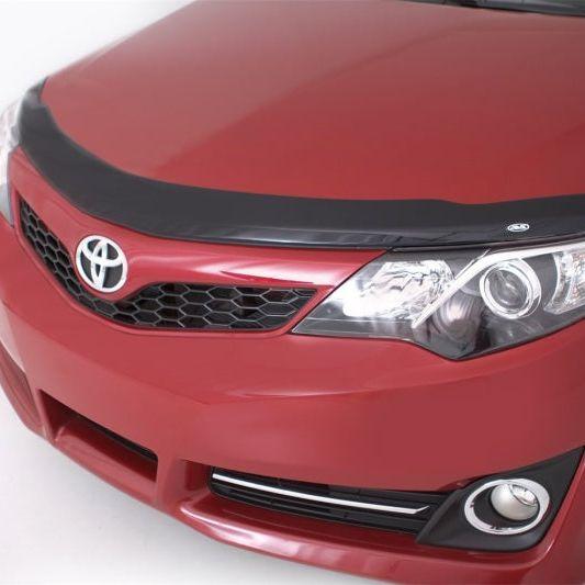 AVS 12-14 Toyota Camry Aeroskin Low Profile Acrylic Hood Shield - Smoke