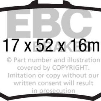 EBC 13+ Ford Explorer 3.5 Twin Turbo 4WD Greenstuff Rear Brake Pads