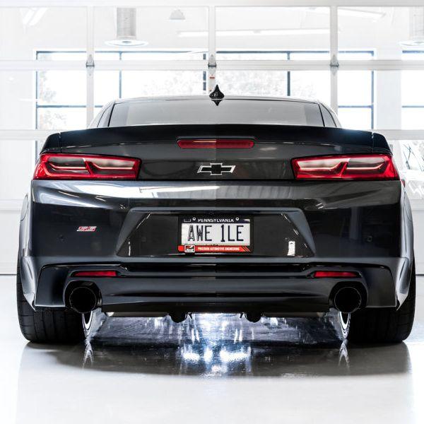 AWE Tuning 16-19 Chevrolet Camaro SS Axle-back Exhaust - Track Edition (Diamond Black Tips)