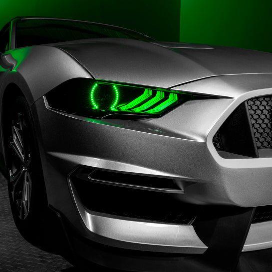 Oracle 18-21 Ford Mustang Dynamic DRL w/ Halo Kit & Sequential Turn Signal - ColorSHIFT SEE WARRANTY