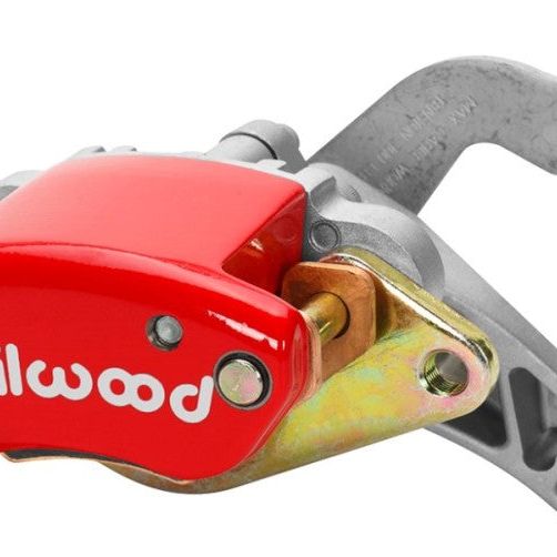Wilwood Caliper-MC4 Mechanical-L/H - Red w/ Logo 1.19in Piston .81in Disc-Brake Calipers - Perf-Wilwood-WIL120-12070-RD-SMINKpower Performance Parts
