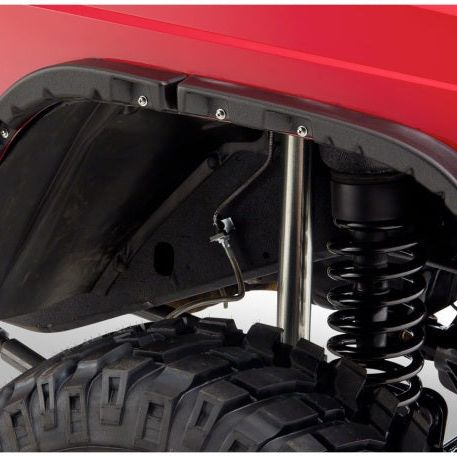 Bushwacker 84-01 Jeep Cherokee Flat Style Flares 4pc - Black