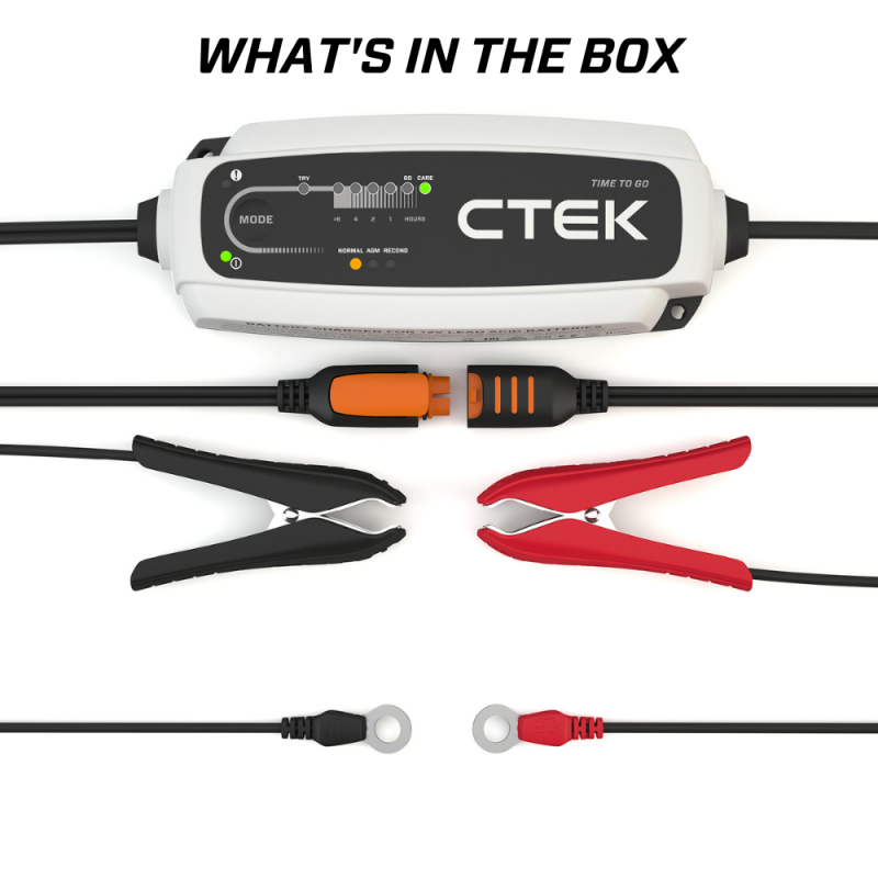 CTEK Battery Charger - CT5 Time To Go - 4.3A-Battery Chargers-CTEK-CTEK40-255-SMINKpower Performance Parts