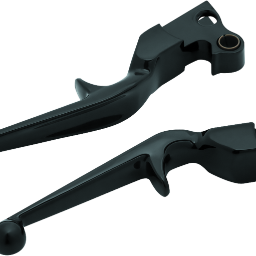 Kuryakyn Trigger Lever Set 96-Up Cable Gloss Black