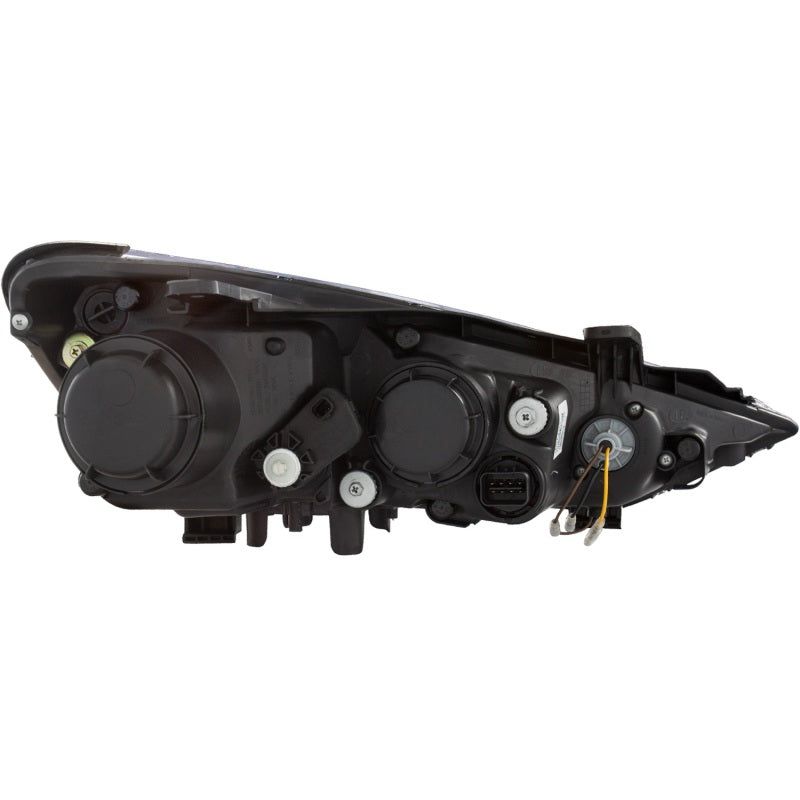 ANZO 2013-2015 Hyundai Genesis Projector Headlights w/ Plank Style Design Black (HID Compatible)-Headlights-ANZO-ANZ121511-SMINKpower Performance Parts