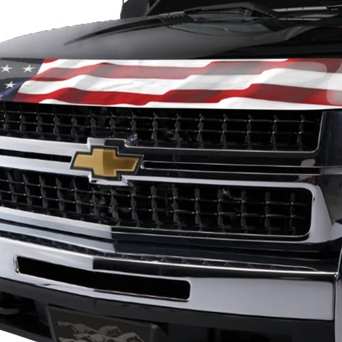 Stampede 2007-2010 Chevy Silverado 2500 HD Vigilante Premium Hood Protector - Flag