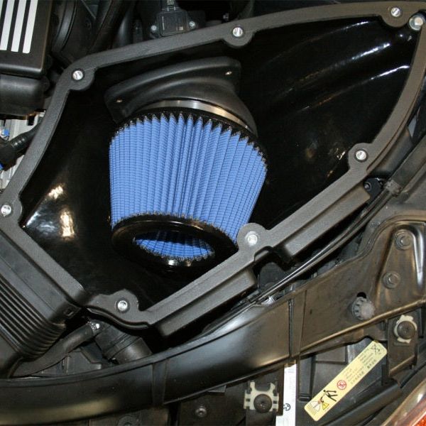 aFe MagnumForce Stage 2 Si Intake System Pro 5 R Black 06-12 BMW 3 Series E9x L6 3.0L Non-Turbo-Cold Air Intakes-aFe-AFE54-81012-B-SMINKpower Performance Parts