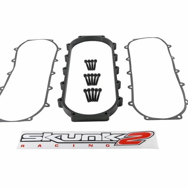 Skunk2 Ultra Series Honda/Acura Black RACE Intake Manifold 1 Liter Spacer (Inc Gasket & Hardware)-Intake Spacers-Skunk2 Racing-SKK907-05-9051-SMINKpower Performance Parts