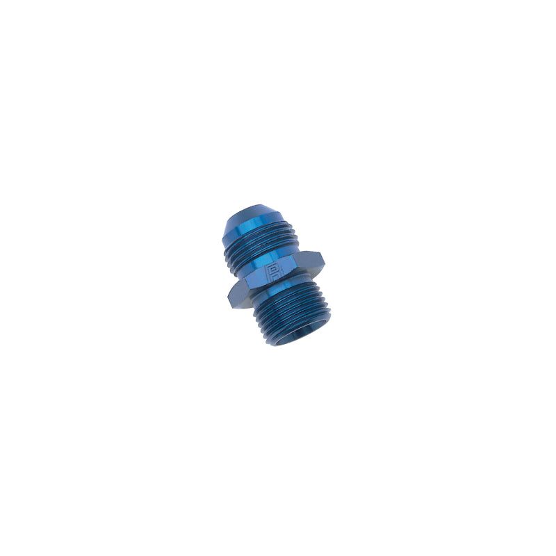 Russell Performance -8 AN Flare to 16mm x 1.5 Metric Thread Adapter (Blue)