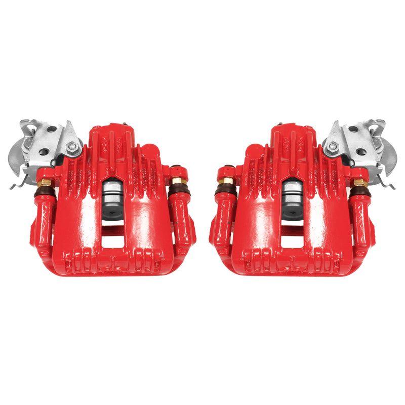 Power Stop 93-97 Chevrolet Camaro Rear Red Calipers w/Brackets - Pair