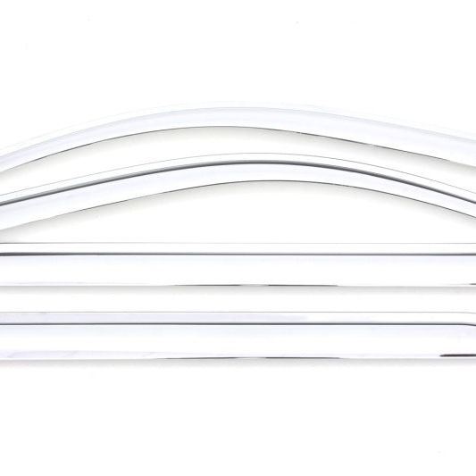 AVS 15-18 Chevy Silverado 2500 Crew Cab Ventvisor Front & Rear Window Deflectors 4pc - Chrome