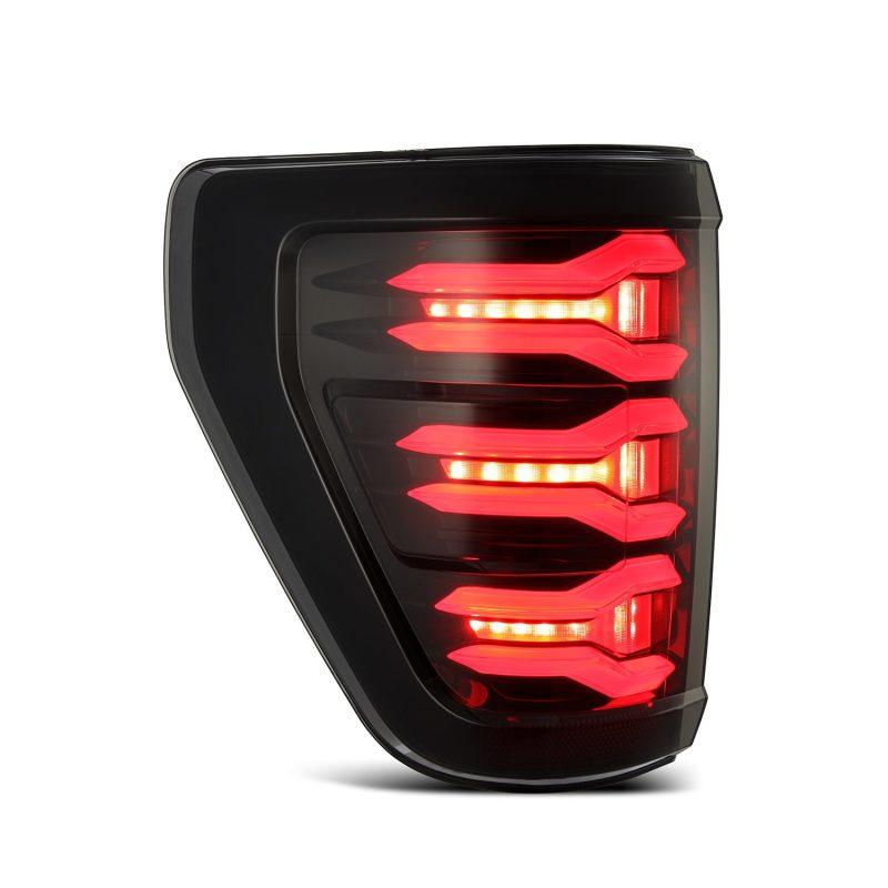 AlphaRex 21-22 Ford F-150 LUXX LED Tailights Black/Red-Headlights-AlphaRex-ARX653030-SMINKpower Performance Parts