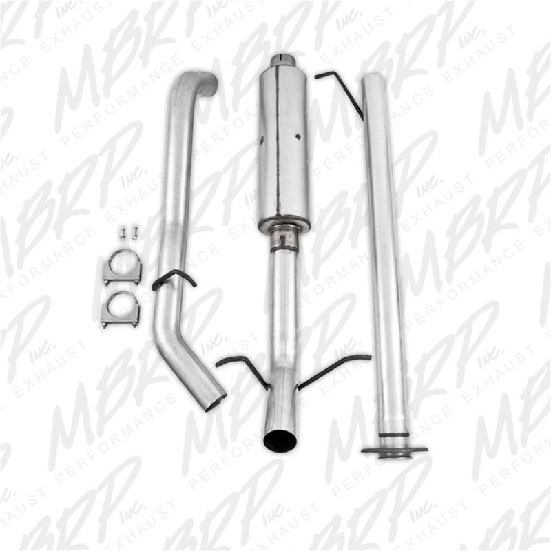 MBRP 2007-2008 Chev/GMC 1500 CC EC 6ft6in bed 4.8/5.3L 3in Cat Back Single Side AL P Series Exhaust-Catback-MBRP-MBRPS5036P-SMINKpower Performance Parts