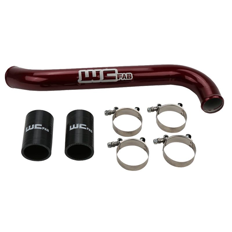 Wehrli 17-19 Chevrolet 6.6L L5P Duramax Upper Coolant Pipe - WCFab Red-Radiator Hoses-Wehrli-WCFWCF100742-RED-SMINKpower Performance Parts