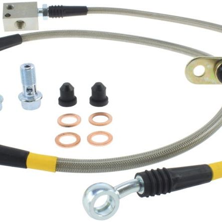 StopTech 07-08 Honda Fit Stainless Steel Brake Lines-Brake Line Kits-Stoptech-STO950.40017-SMINKpower Performance Parts