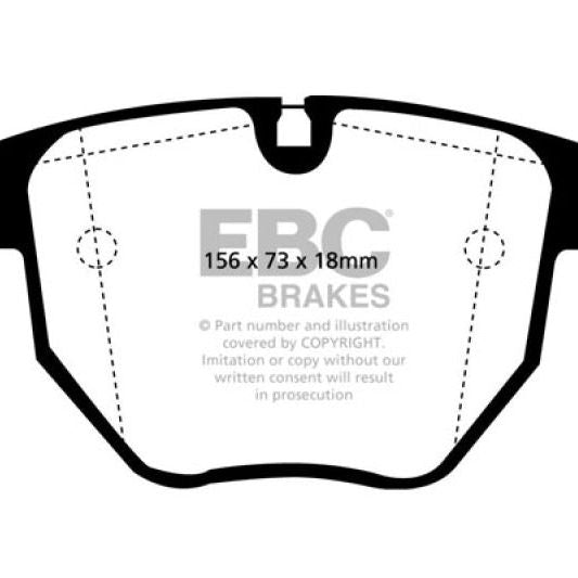 EBC 00-04 BMW M5 5.0 (E39) Yellowstuff Front Brake Pads