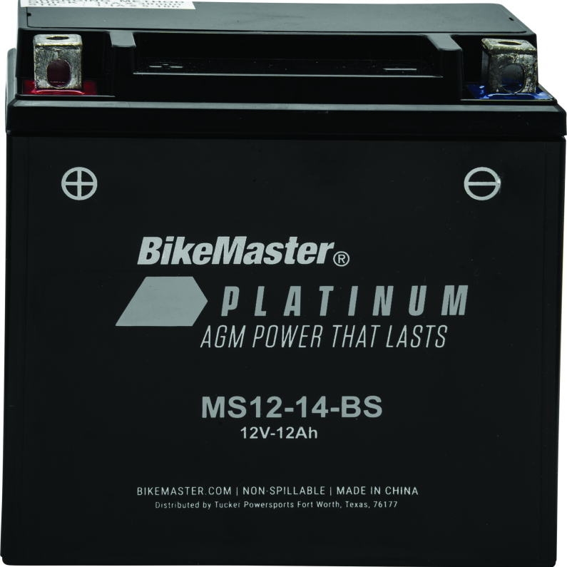 BikeMaster AGM Battery - MS12-14-BS