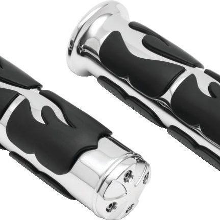 Kuryakyn ISO Flame Grips Metric Universal 1inch Chrome