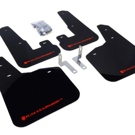 Rally Armor 10-14 Subaru Legacy Black UR Mud Flap w/ Red Logo