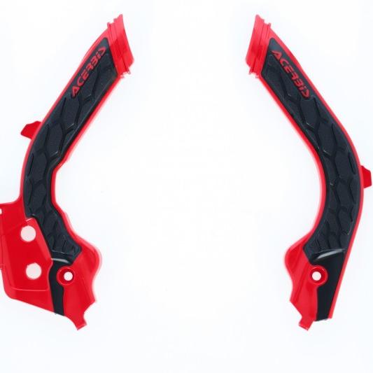 Acerbis 19-22 KTM 125-501 TC/FC/FX/FE/S/TE/TX/ 21-23 GasGas Frame Guards- X-Grip - Red/Black-Plastics-Acerbis-ACB2733451018-SMINKpower Performance Parts