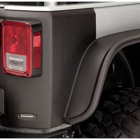 Bushwacker 07-18 Jeep Wrangler Trail Armor Rear Corners - Black