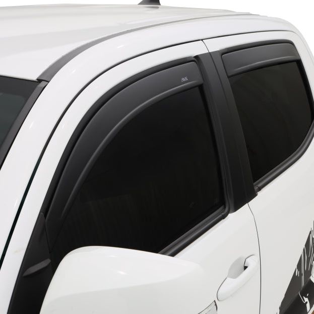 AVS 16-18 Toyota Tacoma Double Cab Ventvisor In-Channel Window Deflectors 4pc - Matte Black