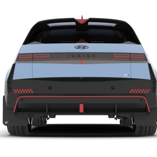 Rally Armor 2025 Hyundai Ioniq 5 N Black UR Mud Flap Light Blue Battery Logo