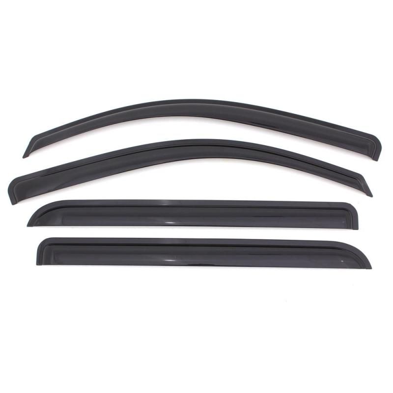 AVS 02-08 Dodge RAM 1500 Quad Cab Ventvisor Outside Mount Window Deflectors 4pc - Smoke