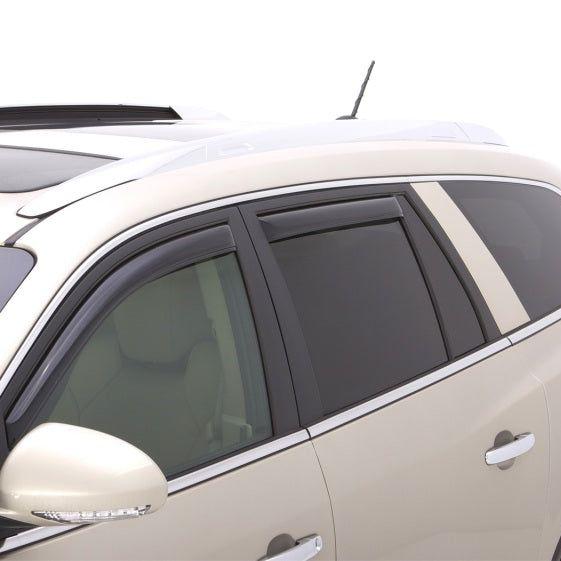 AVS 08-17 Buick Enclave Ventvisor In-Channel Front & Rear Window Deflectors 4pc - Smoke