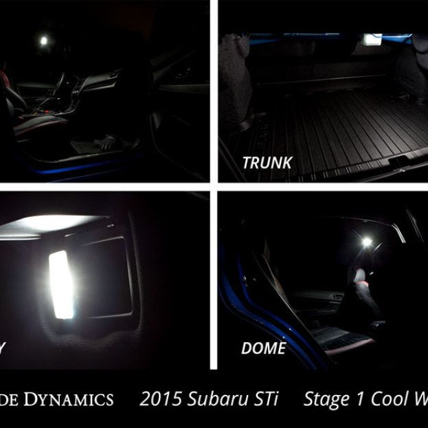Diode Dynamics 15-19 Subaru WRX Interior Light Kit Stage 1 - Cool - White-Bulbs-Diode Dynamics-DIODD0266-SMINKpower Performance Parts
