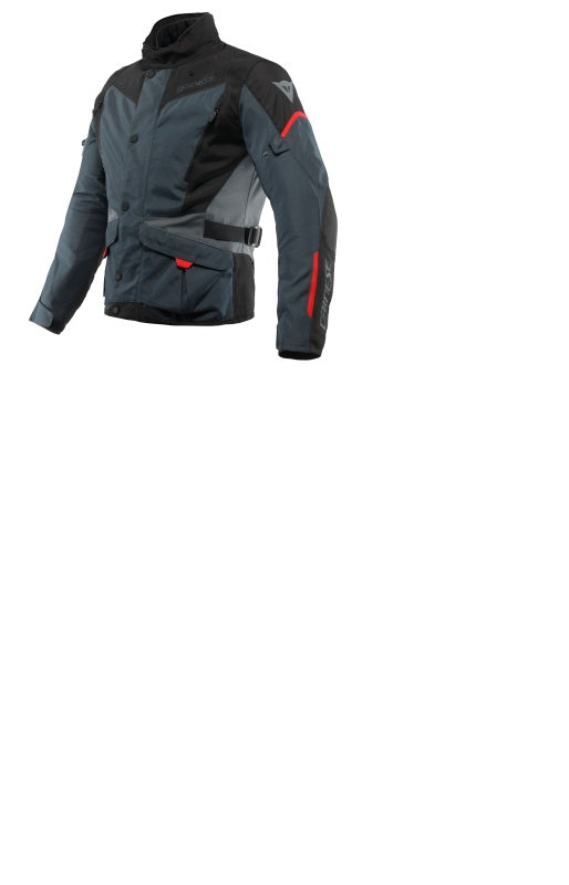 Dainese Tempest 3 D Dry Jacket Ebony/Black/Lava Red Size - 44