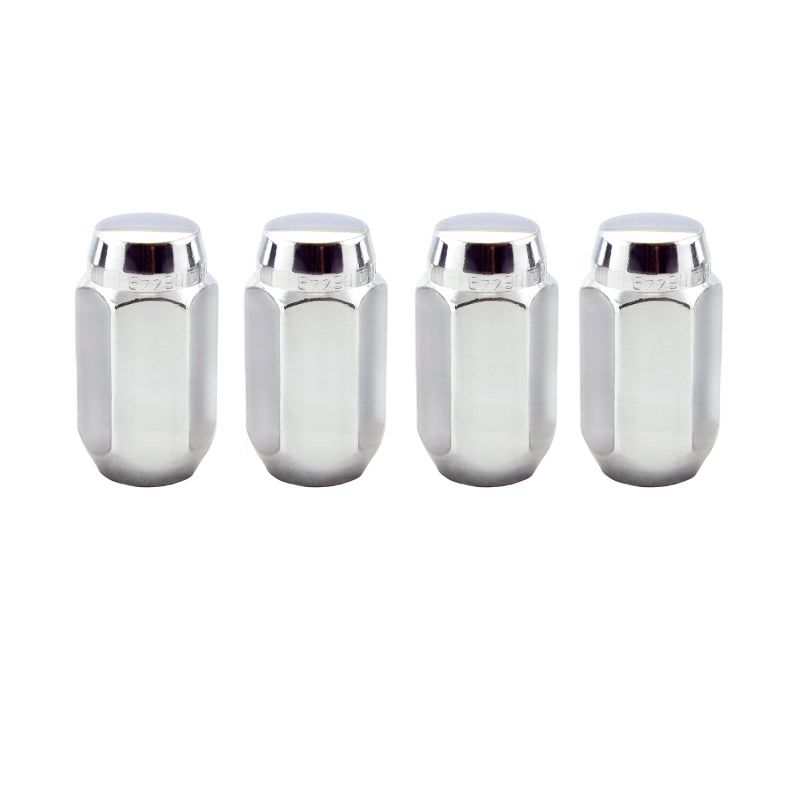 McGard Hex Lug Nut (Cone Seat) 9/16-18 / 7/8 Hex / 1.75in. Length (4-Pack) - Chrome-Lug Nuts-McGard-MCG64008-SMINKpower Performance Parts