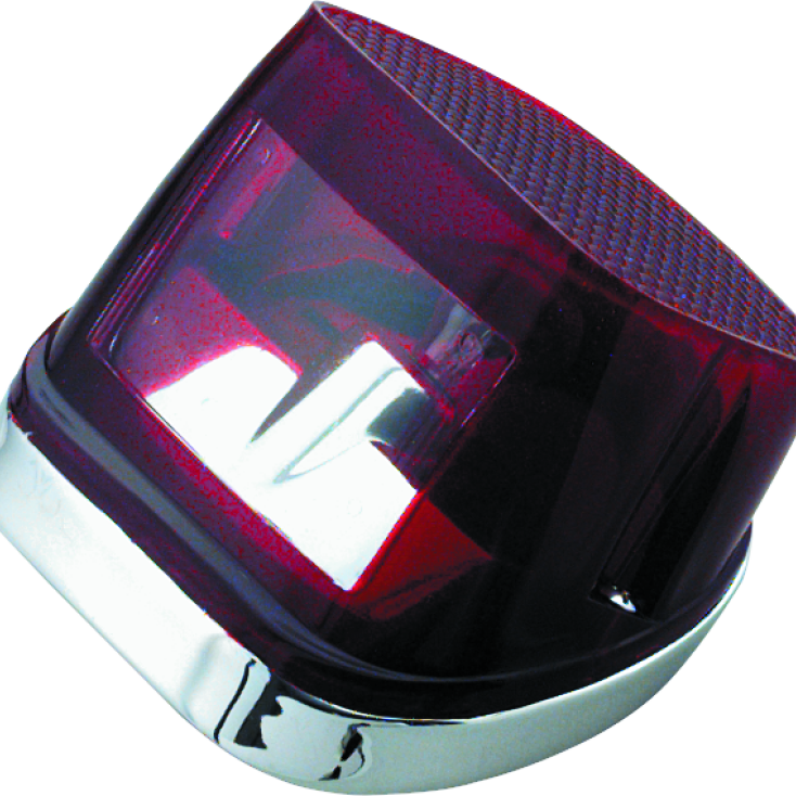 Bikers Choice 73-98 Big Twin And Sportster Replacement Taillight Red Replaces H-D 68008-73B