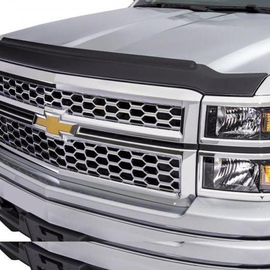 AVS 15-18 Chevy Tahoe Aeroskin II Textured Low Profile Hood Shield - Black