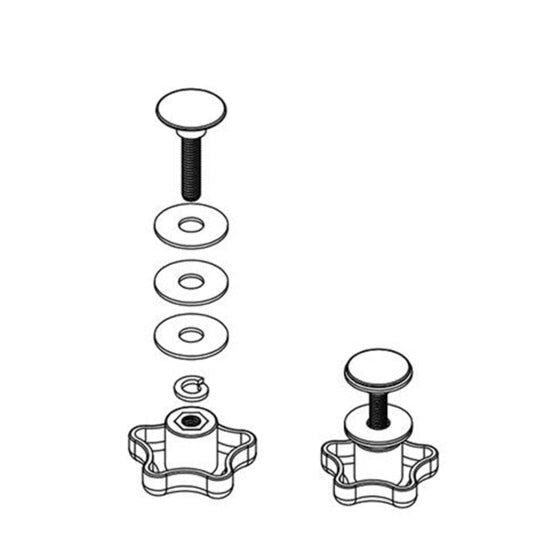 BAK Elevator Bolt Assembly (Includes 2 Complete Knob Sets)