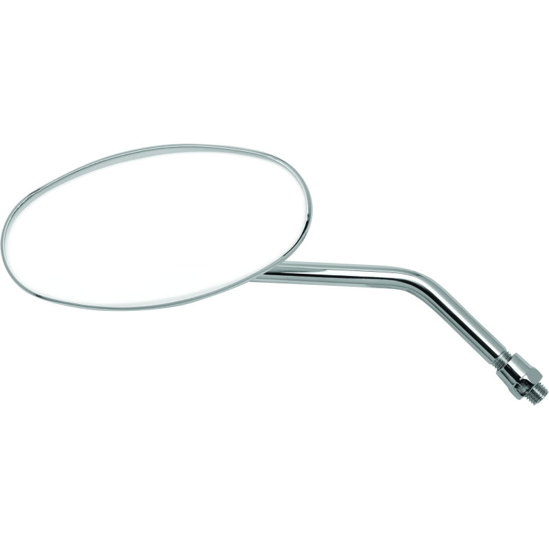 BikeMaster Adjustable Oval Mirror 10mm - Each -Chrome