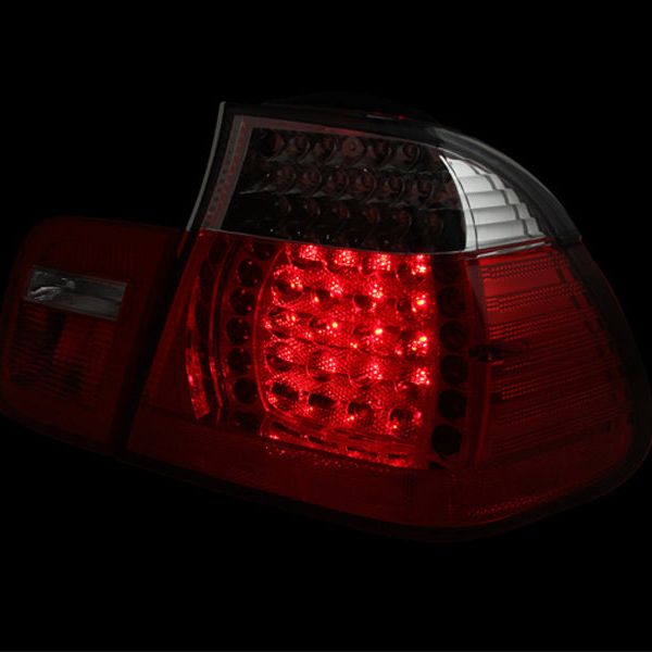 ANZO 2002-2005 BMW 3 Series E46 LED Taillights Red/Clear