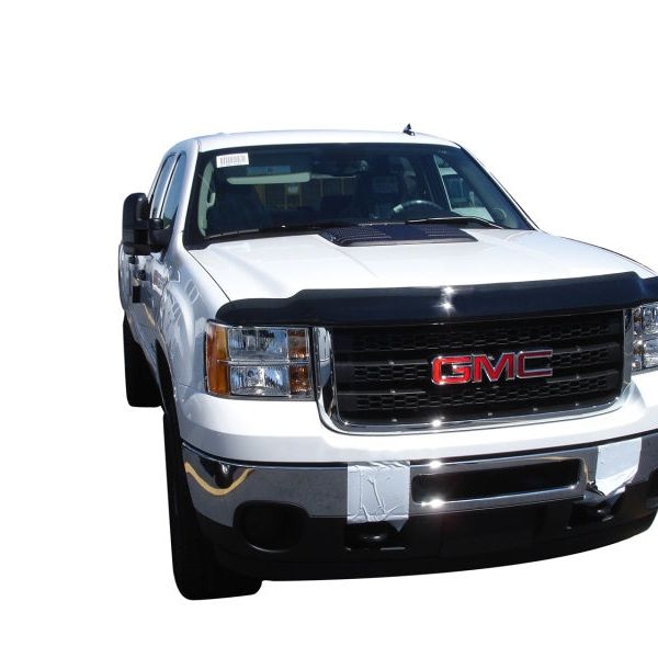 AVS 11-14 GMC Sierra 2500 High Profile Bugflector II Hood Shield - Smoke