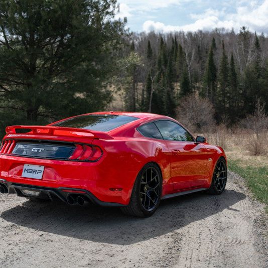 MBRP 18-20 Ford Mustang GT 2.5in T304 Non Active Dual Axle Back Exhaust System - 4in Dual Wall Tips