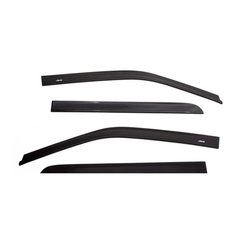 AVS 2019 Chevrolet Silverado 1500 Ext Cab Ventvisor Low Profile Window Deflectors 4pc - Matte Black