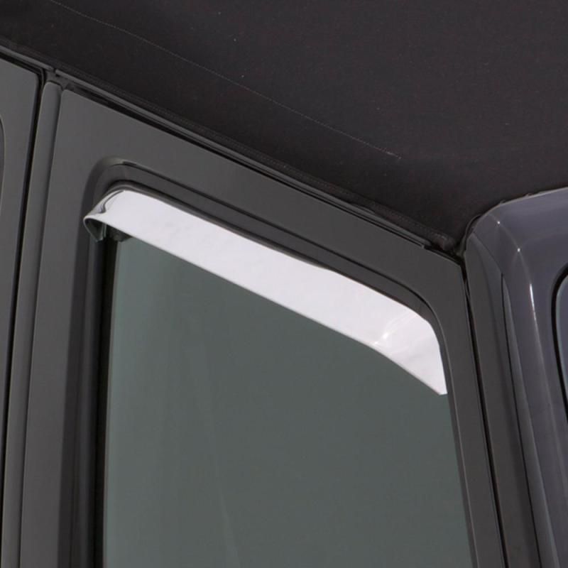 AVS 80-96 Ford Bronco (Installs w/Tape) Ventshade Window Deflectors 2pc - Stainless