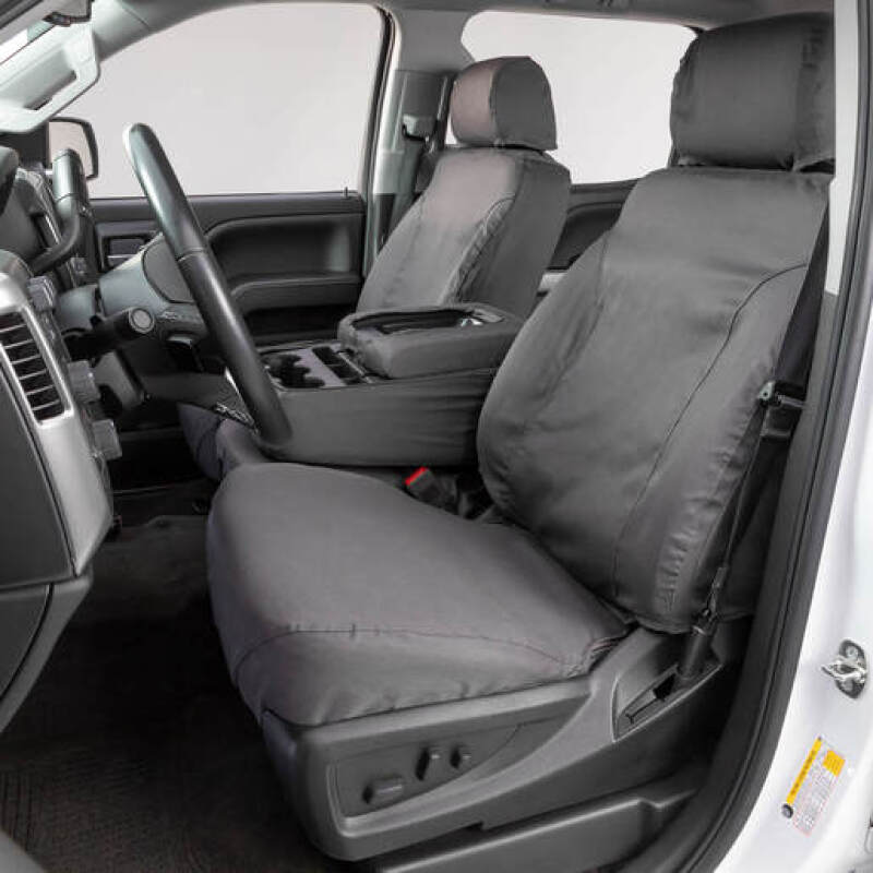 Covercraft 22-23 Nissan Frontier Polycotton SeatSaver Custom Front Row Seat Covers - Grey