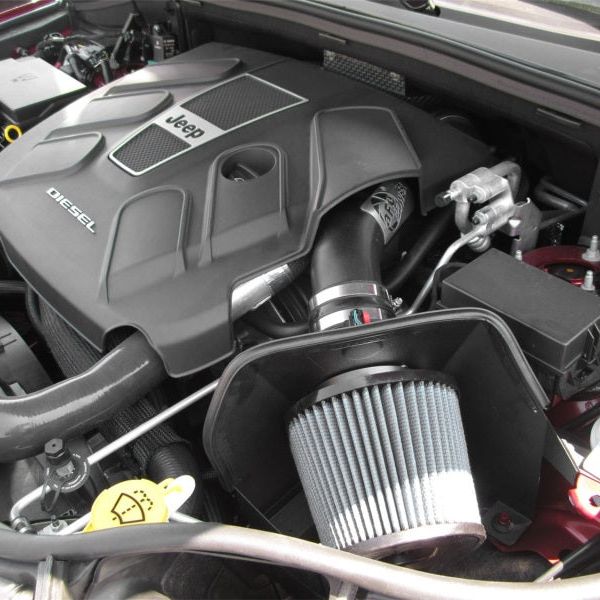 aFe MagnumFORCE Intake System Stage-2 Pro DRY S 2014 Jeep Cherokee V6 3.0L EcoDiesel-Cold Air Intakes-aFe-AFE51-12472-SMINKpower Performance Parts