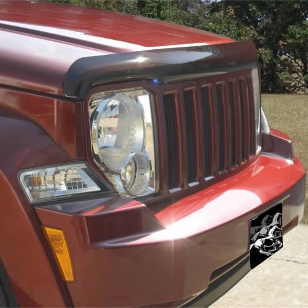 Stampede 2008-2014 Jeep Liberty Vigilante Premium Hood Protector - Smoke